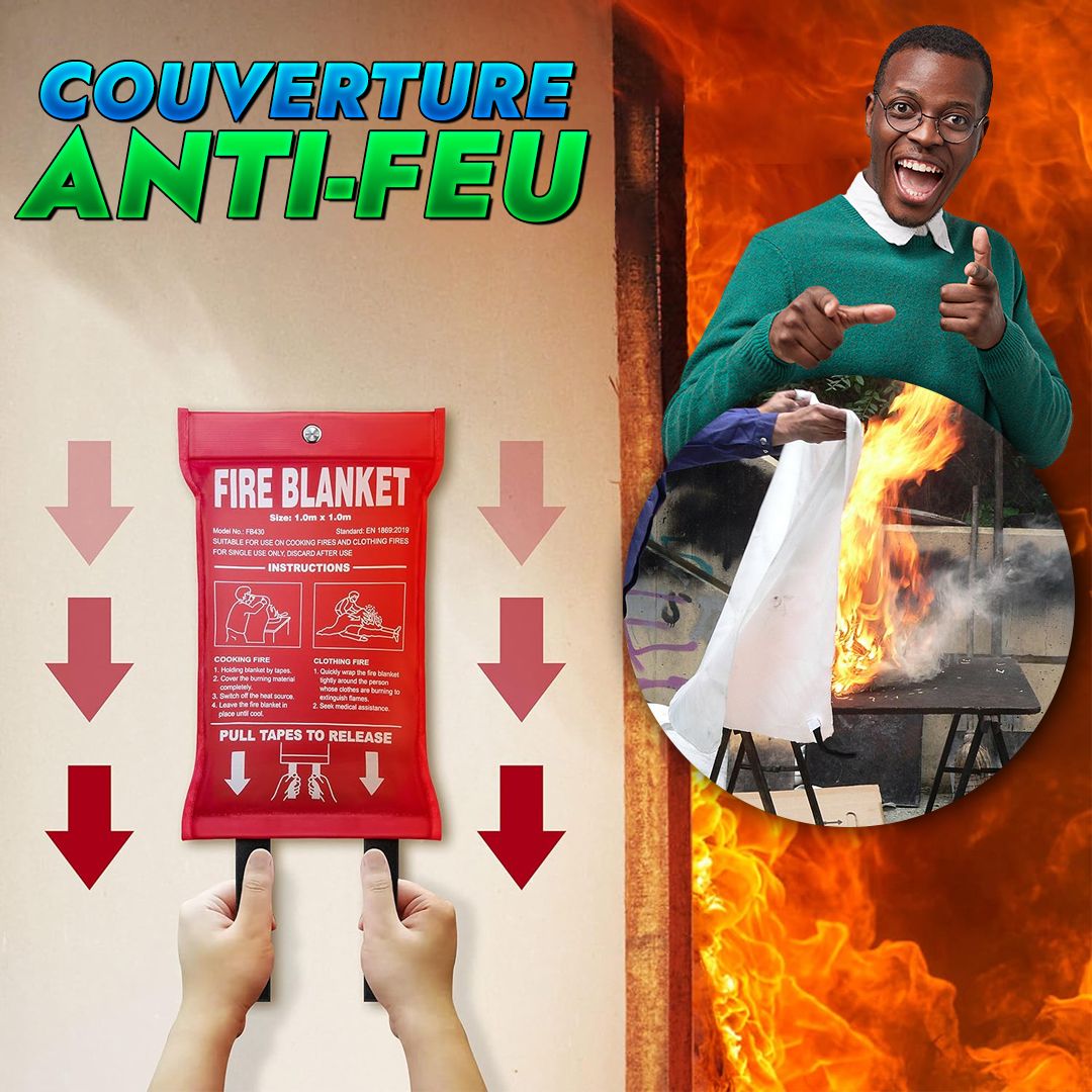 Couverture Anti-Feu - Votre Bouclier Contre les Flammes-KIN