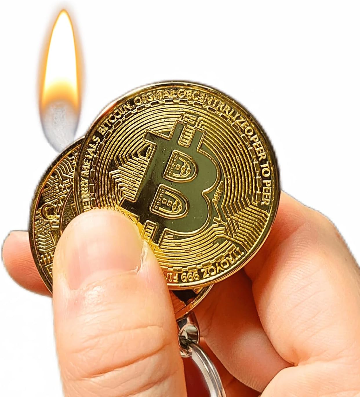 Briquet magique en forme de Bitcoin-GB